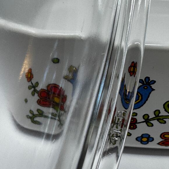 Vintage Corning Ware Country Festival 4 Quart Casserole 1975 A-84-B w PYREX Lid - Picture 9 of 10